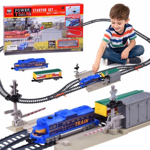 JOKOMISIADA Kolejka Elektryczna Pociąg Towarowy Tory 335 cm Przejazd Rogatki RC0781
