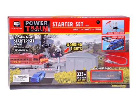 JOKOMISIADA Kolejka Elektryczna Pociąg Towarowy Tory 335 cm Przejazd Rogatki RC0781