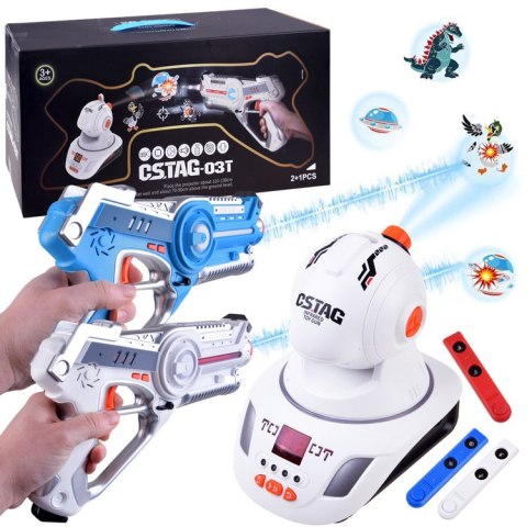 JOKOMISIADA Laserowe pistolety + projektor Laser ZA4368