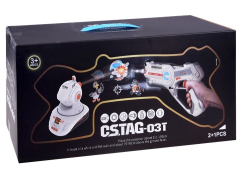 JOKOMISIADA Laserowe pistolety + projektor Laser ZA4368