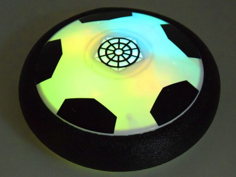 JOKOMISIADA Latająca świecąca neonowa piłka nożna - dysk 19 cm GR0503