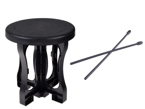 JOKOMISIADA Perkusja dla dzieci 5-bębnów + taboret w zestawie - niebieski design IN0182