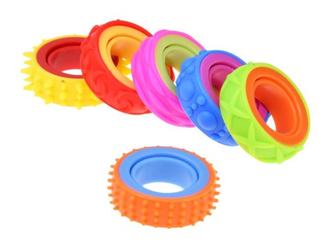 JOKOMISIADA Pierścienie Sensoryczne Obrotowe Fidget Zabawka Antystresowa 6 szt. ZA6619