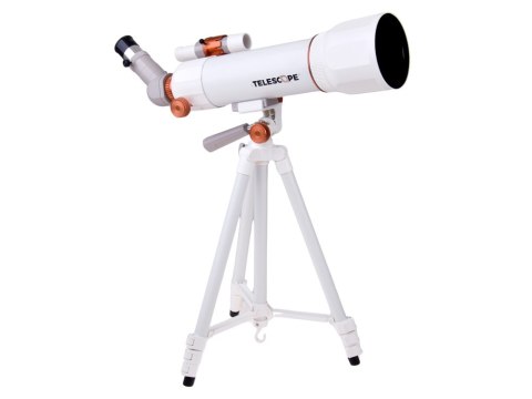 JOKOMISIADA Teleskop dla Dzieci Statyw 107 cm 4 Okulary Luneta Celownik ES0029