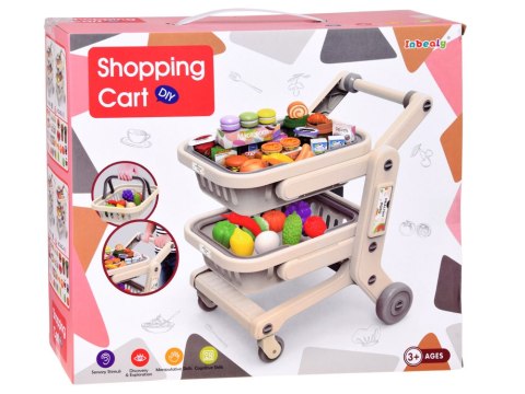 JOKOMISIADA Wózek Sklepowy dla Dzieci 2w1 Produkty spożywcze Tablet ZA6346