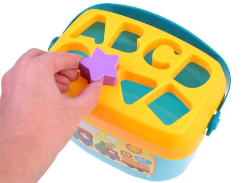 JOKOMISIADA Zestaw edukacyjny Wiaderko klocki literki SORTER 16szt ZA3803