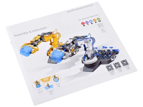 JOKOMISIADA Zestaw edukacyjny - Zrób to sam ROBOT 3w1 Hydrauliczne ramię 220 ele ZA4199