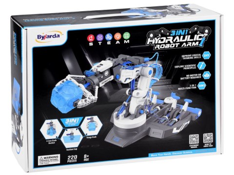 JOKOMISIADA Zestaw edukacyjny - Zrób to sam ROBOT 3w1 Hydrauliczne ramię 220 ele ZA4199