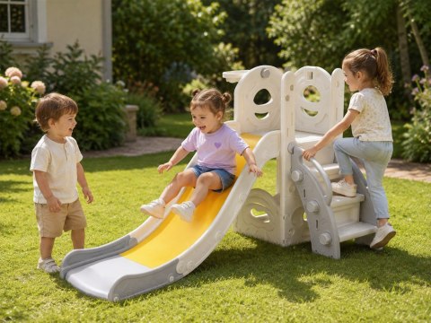 JOKOMISIADA Zjeżdżalnia dla Dzieci Kosz do Koszykówki Ślizg 136 cm SP0865