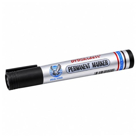 LEAN Marker Pisak Wodoodporny Permanentny Ścięta Końcówka Czarny