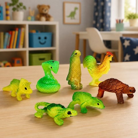 LEAN TOYS Magiczne Jajo Wykluwający Się Dinozaur W Wodzie Jajko Białe 6,5 CM