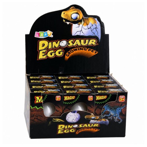 LEAN TOYS Magiczne Jajo Wykluwający Się Dinozaur W Wodzie Jajko Białe 6,5 CM