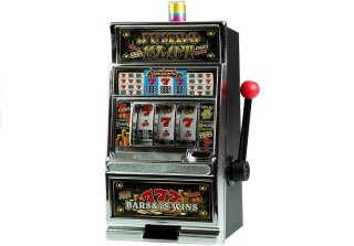 LEAN Toys Automat do Gry Slot Kasyno Skarbonka Duża Dźwięki