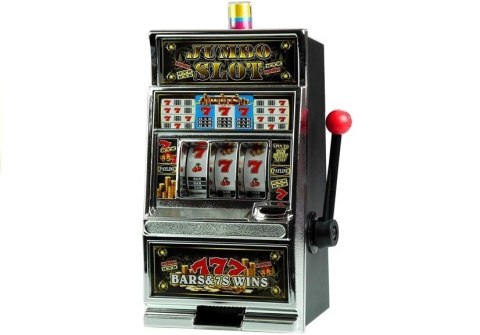 LEAN Toys Automat do Gry Slot Kasyno Skarbonka Duża Dźwięki