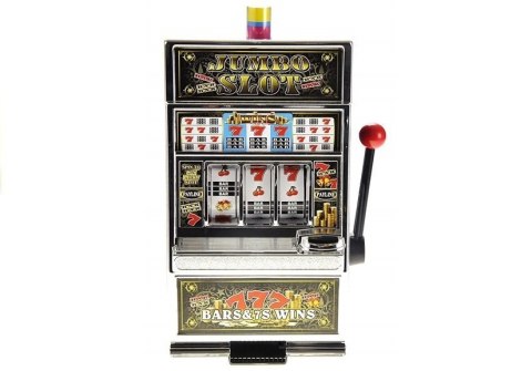 LEAN Toys Automat do Gry Slot Kasyno Skarbonka Duża Dźwięki