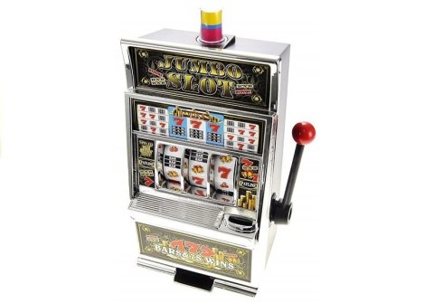 LEAN Toys Automat do Gry Slot Kasyno Skarbonka Duża Dźwięki