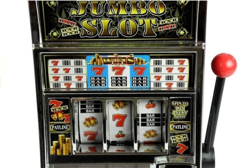 LEAN Toys Automat do Gry Slot Kasyno Skarbonka Duża Dźwięki