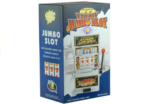 LEAN Toys Automat do Gry Slot Kasyno Skarbonka Duża Dźwięki