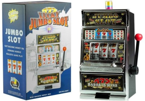 LEAN Toys Automat do Gry Slot Kasyno Skarbonka Duża Dźwięki