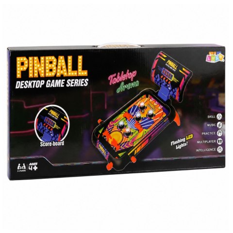 LEAN Toys Gra Zręcznościowa Pinball Stołowy Flipper Licznik Punktów Światła Dźwięki