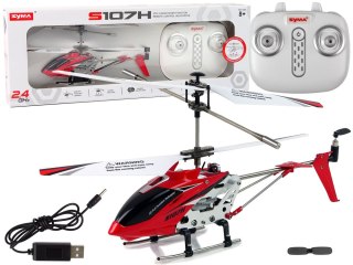 LEAN Toys Helikopter SYMA S107H Zdalnie Sterowany 2,4G Czerwony