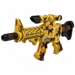 LEAN Toys Karabin Zabawkowy Moro Luneta Ruchomy Tłumik Światła Dźwięki 54 cm