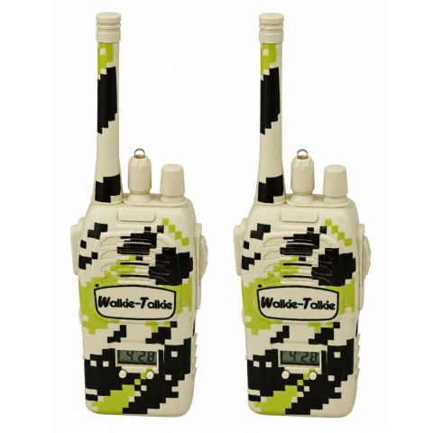 LEAN Toys Krótkofalówki Walkie Talkie Militarne USB Zasięg 200M Khaki 2 Szt.