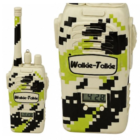 LEAN Toys Krótkofalówki Walkie Talkie Militarne USB Zasięg 200M Khaki 2 Szt.