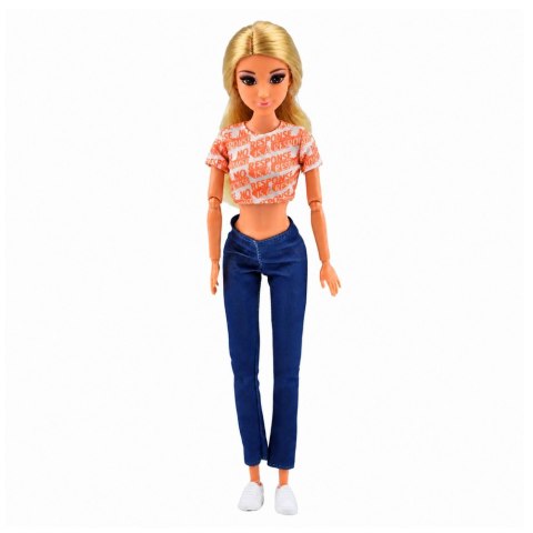 LEAN Toys Lalka Anlily Podróżniczka Na Skuterze Okulary Uchwyt Na Telefon Akcesoria