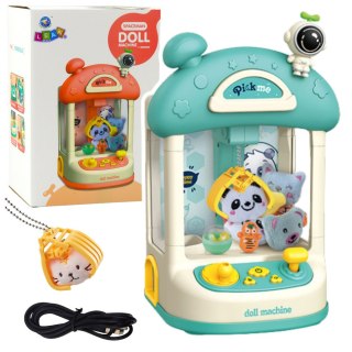 LEAN Toys Maszyna Do Łapania Pluszaków Kulek Słodyczy Dla Dzieci Niebieska