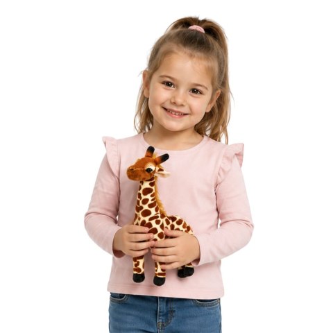 LEAN Toys Pluszowa Żyrafa Maskotka Miękka Przytulanka Zabawka 30 cm