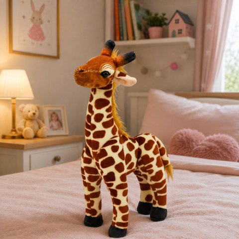 LEAN Toys Pluszowa Żyrafa Maskotka Miękka Przytulanka Zabawka 30 cm