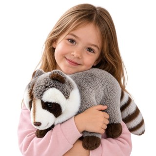 LEAN Toys Pluszowy Szop Maskotka Przytulanka Realistyczny Szary 45 cm