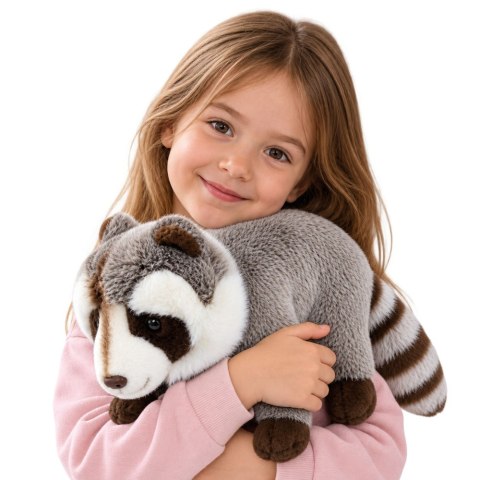 LEAN Toys Pluszowy Szop Maskotka Przytulanka Realistyczny Szary 45 cm