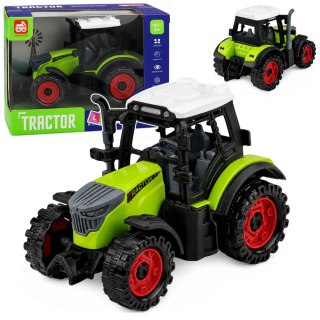LEAN Toys Traktor Farmerski Rolniczy Z Napędem Frykcyjnym Zielony 15 cm