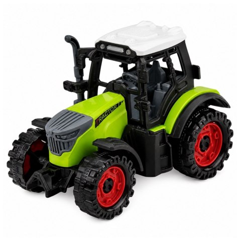 LEAN Toys Traktor Farmerski Rolniczy Z Napędem Frykcyjnym Zielony 15 cm