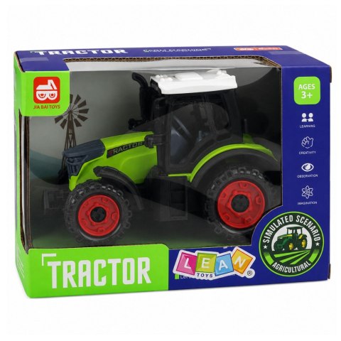 LEAN Toys Traktor Farmerski Rolniczy Z Napędem Frykcyjnym Zielony 15 cm