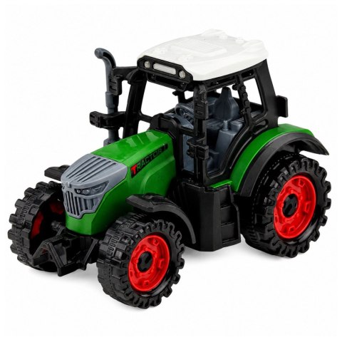 LEAN Toys Traktor Farmerski Rolniczy z Przyczepą Na Drzewo Napęd Frykcyjny Bale 35cm