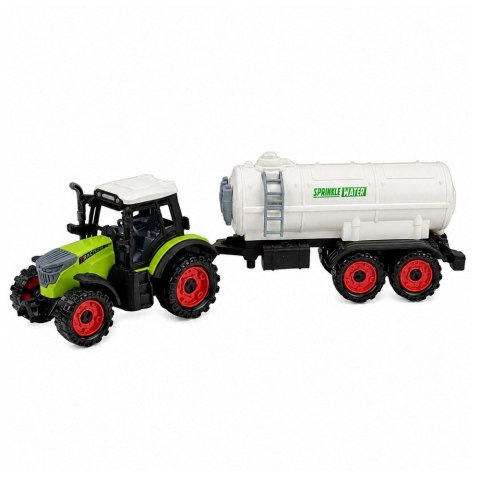 LEAN Toys Traktor Farmerski z Cysterną Napęd Frykcyjny Maszyna Rolnicza 34 cm