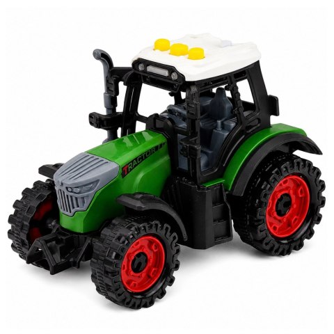 LEAN Toys Traktor Farmerski z Przyczepą Rolniczą Napęd Frykcyjny Światła Dźwięk 35cm