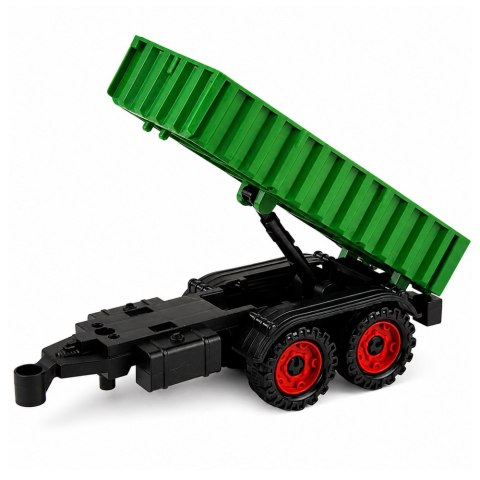 LEAN Toys Traktor Farmerski z Przyczepą Rolniczą Napęd Frykcyjny Światła Dźwięk 35cm
