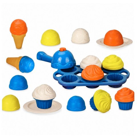 LEAN Toys Zestaw Do Robienia Lodów Dla Dzieci Eco-Friendly Lodziarnia 26 el.