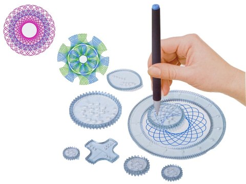 LEAN Toys Zestaw Edukacyjny Spirograf Pisaki