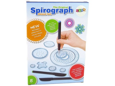 LEAN Toys Zestaw Edukacyjny Spirograf Pisaki