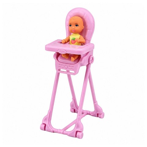 LEAN Toys Zestaw Lalka Anlily Mama z Dziećmi Niemowlęta Bliźniaki Akcesoria