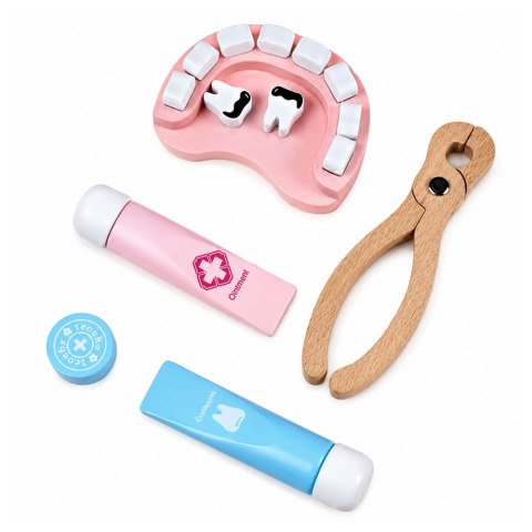 LEAN Toys Zestaw Małego Lekarza Doktora Narzędzia Lekarskie Prawdziwe Akcesoria 36 el.