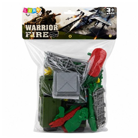 LEAN Toys Zestaw Militarny Żołnierzyki Pojazdy Baza Wojskowa Wieża Figurki 46 el.