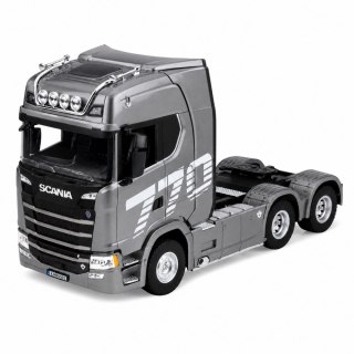 HUINA Ciągnik Siodłowy Scania Zdalnie Sterowany RC Huina 1501 Szary Srebrny 1:18