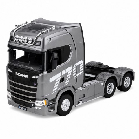 HUINA Ciągnik Siodłowy Scania Zdalnie Sterowany RC Huina 1501 Szary Srebrny 1:18