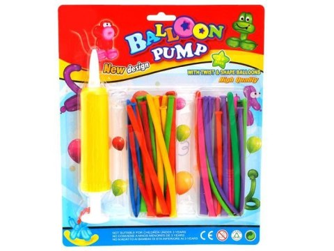JOKOMISIADA Długie balony do modelowania + pompka ZA1546